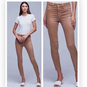 NWT L’AGENCE - MARGOT COATED JEAN - BRIOCHE COATED size 27